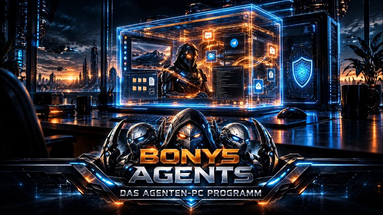 Bony's Agents mit Agenten-PC und digitaler Arbeitsumgebung